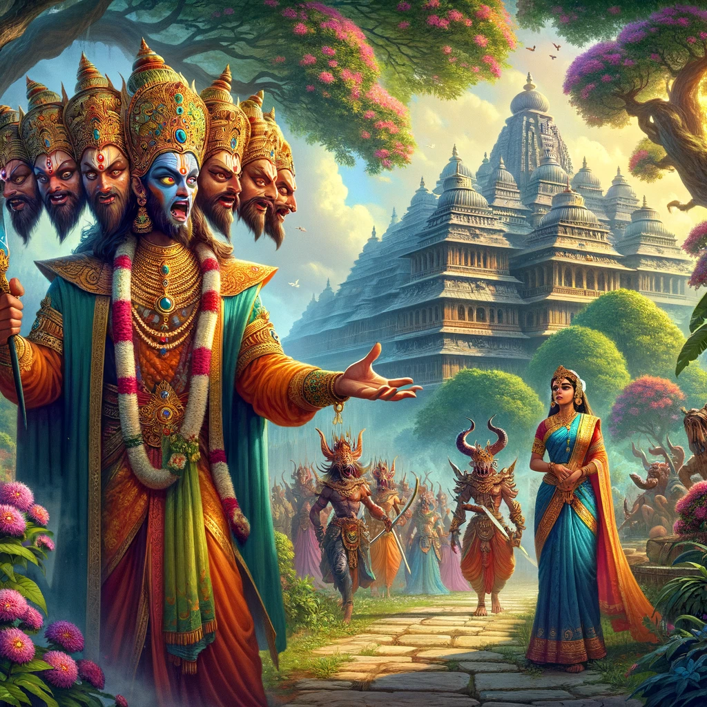 Ravana Sends Sita to the Ashoka Garden